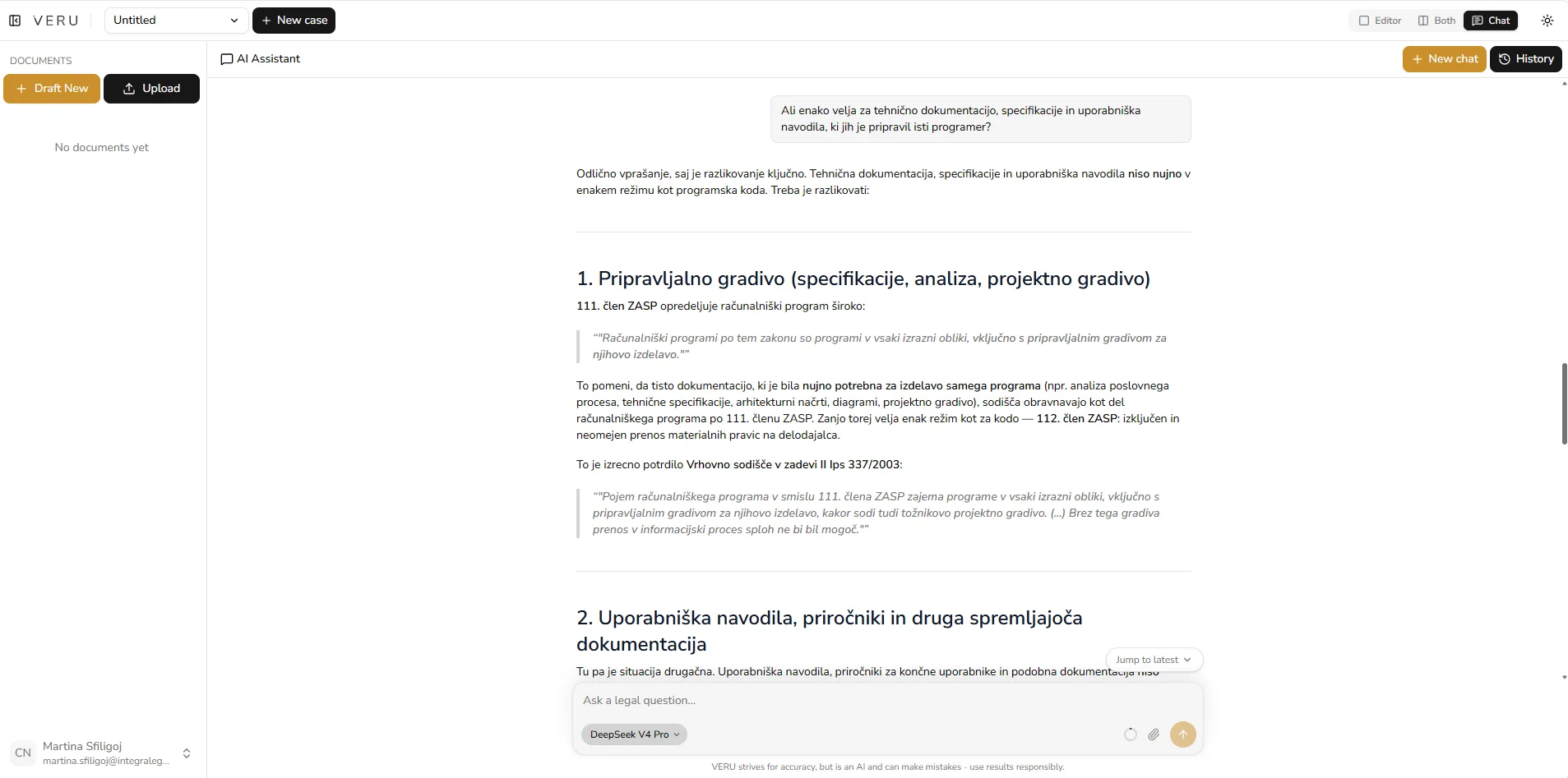Veru razmeji pripravljalno gradivo od samostojnih avtorskih del