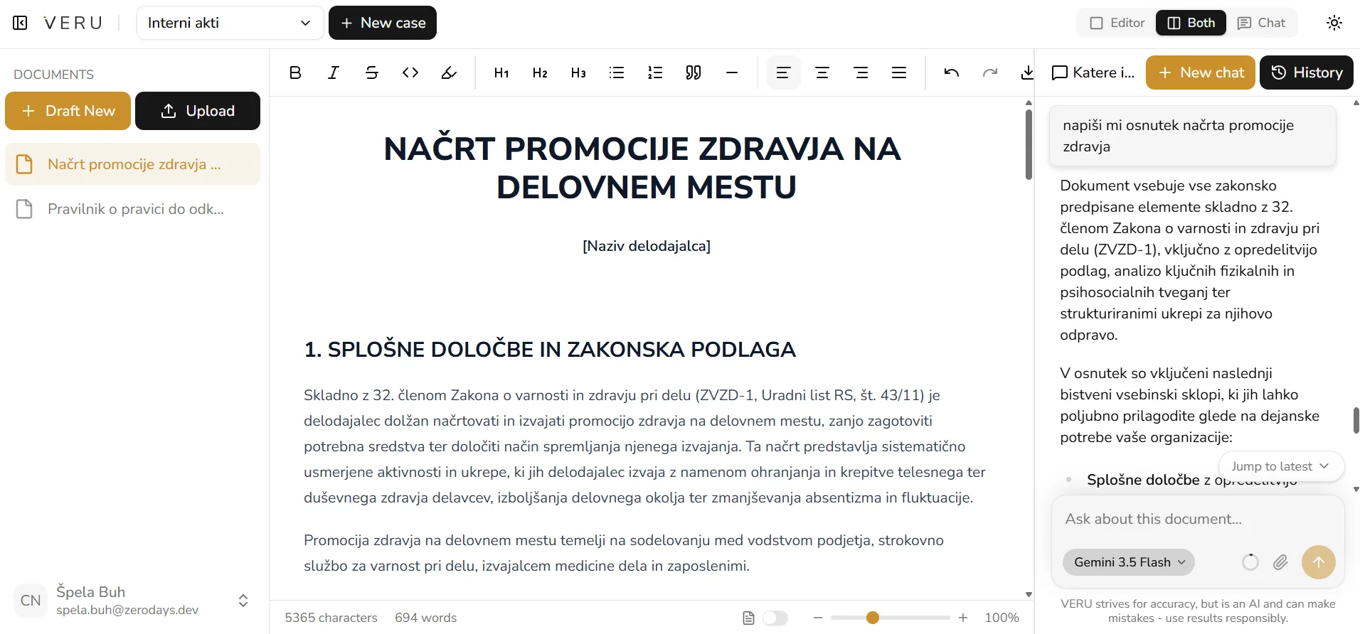 Interni akti za delodajalce