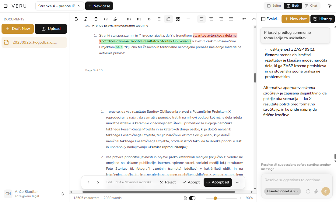 Veru povezuje predpise in pravni kontekst